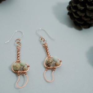 Magic Mushroom - Copper Earrings| Bent
