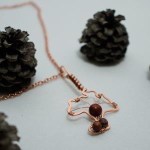 Chanterelle Mushroom - Copper Pendant| Simple